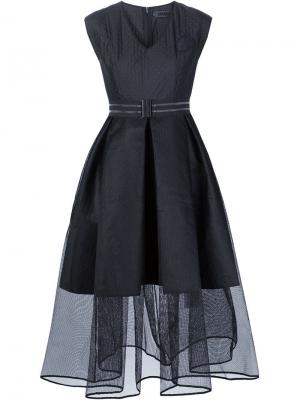 Платье с пышной юбкой из тюля Xiao Li. Цвет: чёрный