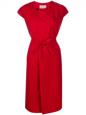 Платье миди с поясом Stephan Schneider. Цвет: красный