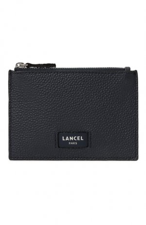 Кожаный футляр для кредитных карт Lancel. Цвет: синий