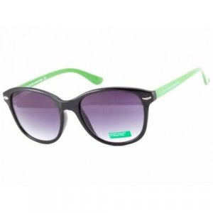 Солнцезащитные очки , фиолетовый, зеленый UNITED COLORS OF BENETTON. Цвет: зеленый/фиолетовый