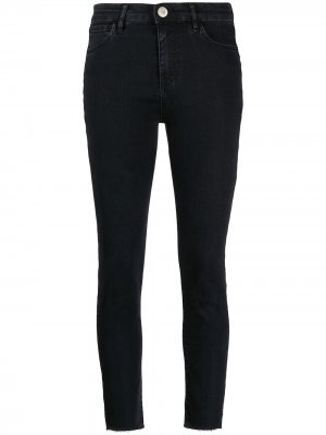 Укороченные джинсы с пятью карманами 3x1. Цвет: серый