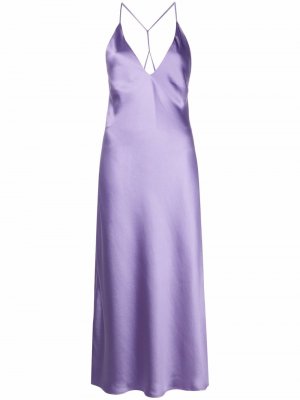 Платье с V-образным вырезом Blanca Vita. Цвет: фиолетовый