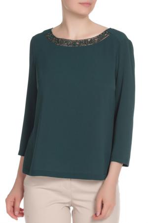 Блуза E.LEVY. Цвет: темно-зеленый
