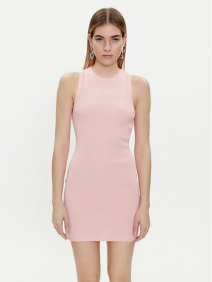 Летнее платье приталенного кроя , розовый Juicy Couture