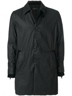 Текстурированное однобортное пальто Transit. Цвет: чёрный