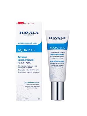 Активно Увлажняющий Легкий Крем Aqua Plus Multi-Moisturizing Featherlight Cream 45ml 9052214 Mavala. Цвет: белый