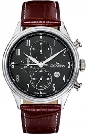 Швейцарские наручные мужские часы 1192.9537. Коллекция Chrono Grovana