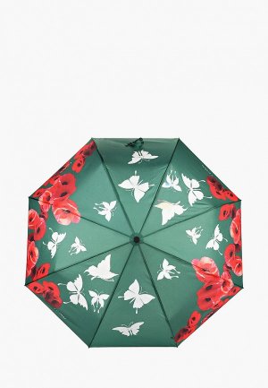 Зонт складной Flioraj. Цвет: зеленый
