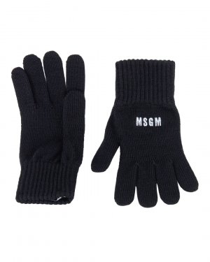 Шерстяные перчатки MSGM. Цвет: черный