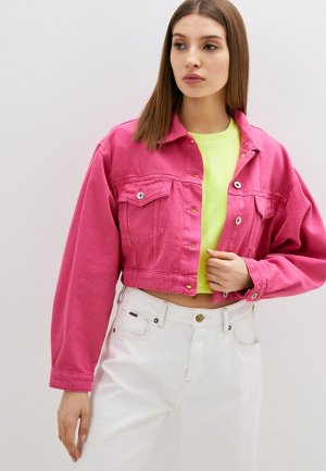 Куртка джинсовая Ruck&Maul. Цвет: розовый