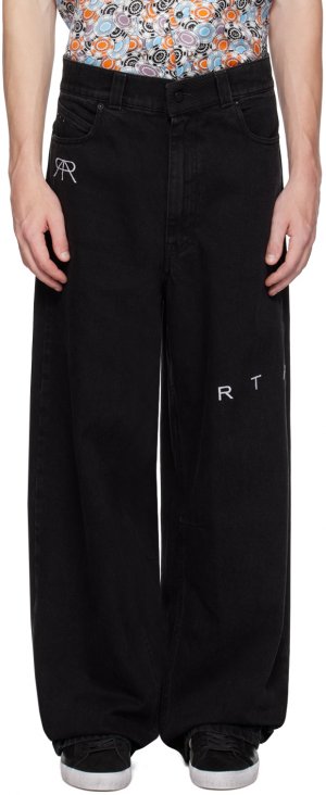 Черные широкие джинсы RTA