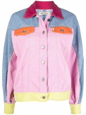 Colour-block panel jacket Semicouture. Цвет: розовый