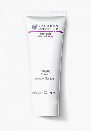 Маска для лица Janssen Cosmetics Себорегулирующая очищающая Purifying Mask 75 мл. Цвет: белый