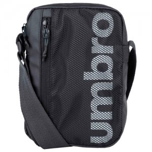 Сумка через плечо Tech Training Pi Bag. Удобная из полиэстера с регулируемым ремнем цвет, темно-серый, размер 22 x 16 6,5 см Umbro. Цвет: черный