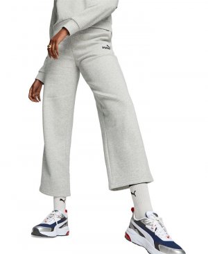 Женские прямые брюки с логотипом Active Essential Puma, серый PUMA