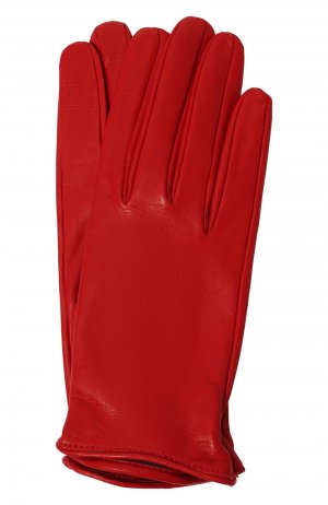 Кожаные перчатки Dries Van Noten. Цвет: красный