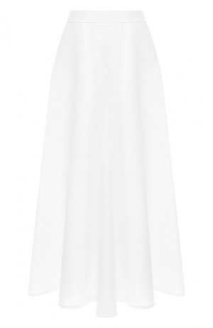 Льняная юбка 120% Lino. Цвет: белый
