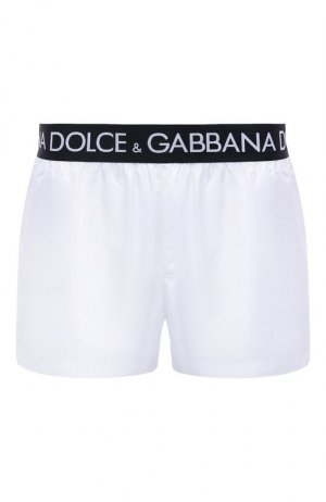 Плавки-шорты Dolce & Gabbana. Цвет: белый