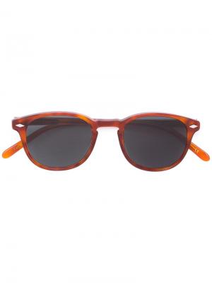Солнцезащитные очки Lesca. Цвет: жёлтый и оранжевый