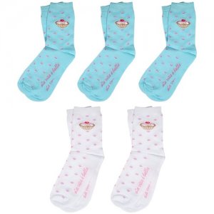 Комплект из 5 пар детских носков микс 7, размер 16-18 ХОХ. Цвет: мультиколор