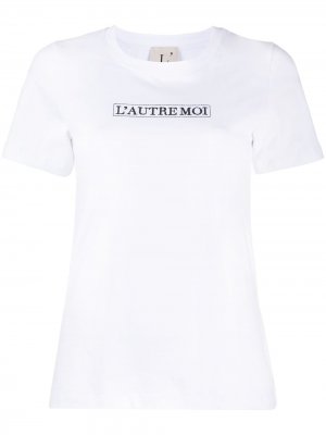 LAutre Chose футболка с круглым вырезом и логотипом L'Autre. Цвет: белый