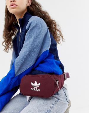 Бордовая сумка-кошелек на пояс с логотипом -Красный adidas Originals