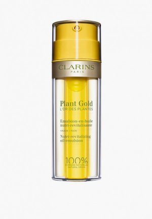 Эмульсия для лица Clarins Plant Gold - LOr des Plantes, с маслом голубой орхидеи, 35 мл. Цвет: прозрачный