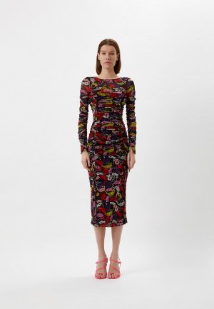 Платье Diane von Furstenberg. Цвет: разноцветный