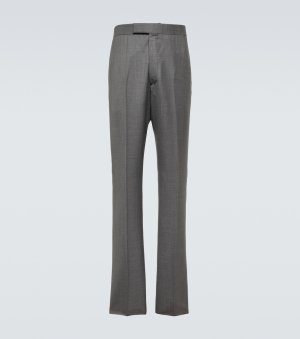 Узкие шерстяные брюки , коричневый Thom Browne