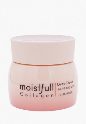 Крем для лица Etude Moistfull Collagen Deep Cream глубокого увлажнения кожи, 75 мл. Цвет: белый