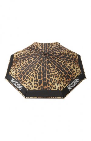 Складной зонт Moschino. Цвет: леопардовый