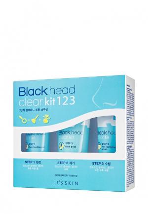Набор для ухода за лицом Its Skin It's Трехступенчатый очищения черных точек Blackhead Clear 123, 30 мл + 40