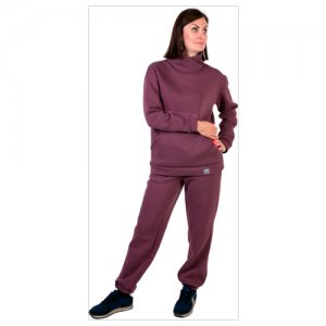 TW21-0544320602 Спортивные брюки с начесом для взрослых, черника (50) TUOT. Цвет: фиолетовый