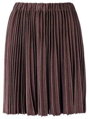 Knit pleated skirt Gig. Цвет: коричневый