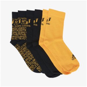 Комплект детских носков (3 пары) Adidas Messi HE2957. Цвет: желтый