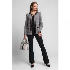 Пиджак , размер 48, коричневый, серый Текстильная Мануфактура. Цвет: коричневый/серый