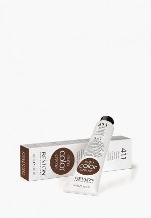 Маска для волос Revlon Professional NUTRI COLOR CREME тонирования 411 коричневый 100 мл. Цвет: коричневый