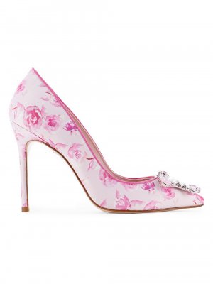 Сатиновые туфли с цветочным принтом x LoveShackFancy Margaux , розовый Sophia Webster