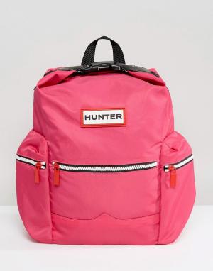 Розовый нейлоновый мини-рюкзак Original Hunter. Цвет: розовый