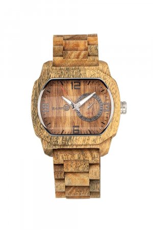 Чешуйчатые часы-браслет с датой , зеленый Earth Wood