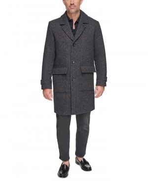 Мужское пальто Wexford с узором «в елочку» , синий Marc New York