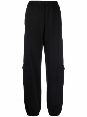 Спортивные брюки с эластичным поясом MM6 Maison Margiela. Цвет: черный