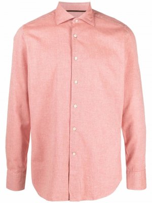 Твиловая рубашка с длинными рукавами Tintoria Mattei. Цвет: розовый
