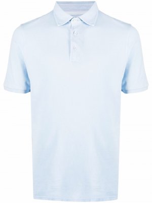 Short-sleeved polo shirt Fedeli. Цвет: синий