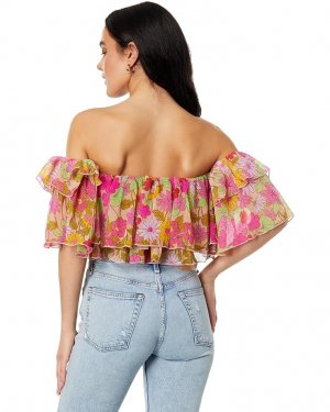 Топ Rossella Ruffle Top, цвет Carnaby Floral Show Me Your Mumu