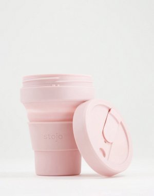 Розовая складная бутылка для воды , 550 мл-Розовый цвет Stojo