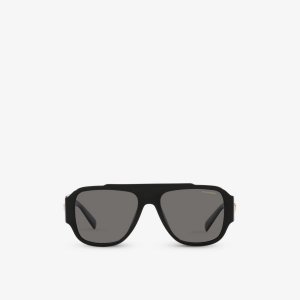 VE4436U солнцезащитные очки в оправе-подушке из ацетата , черный Versace
