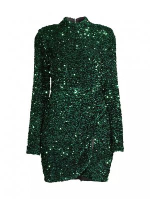 Мини-платье Lisanna с пайетками Likely, цвет emerald LIKELY