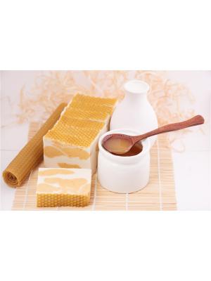 Натуральное мыло - Природная серия Молоко и мёд Entourage. Цвет: желтый, белый