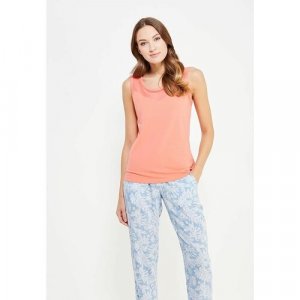 Пижама , размер 52/54, голубой, белый Relax Mode. Цвет: белый/голубой/розовый
